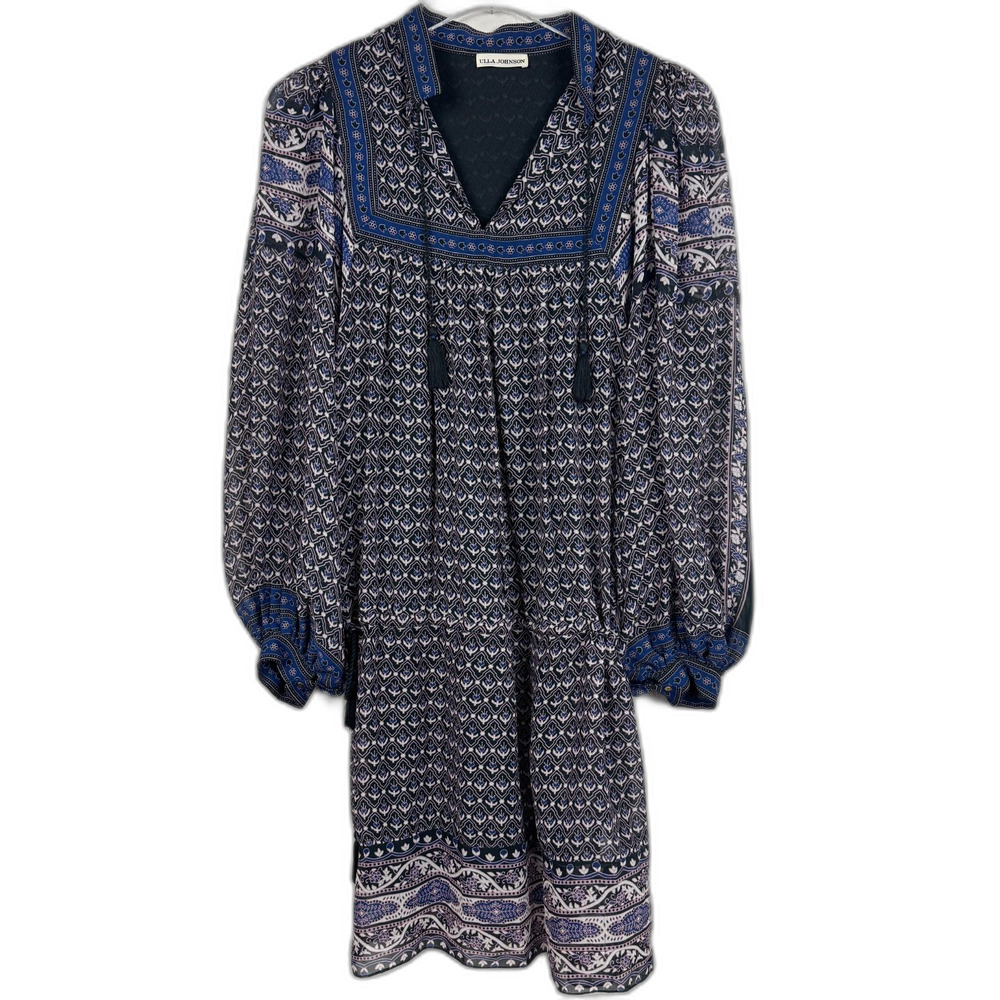 Ulla Johnson Reema Silk Dress Sz 4 Boho Ethereal Mini